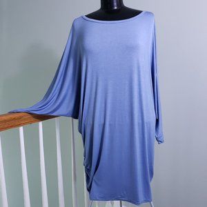 Iliad Boat Neck Dolman Drape Top in 5X